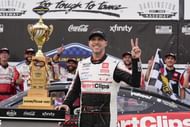 Denny Hamlin at Goodyear 400 - Source: Imagn